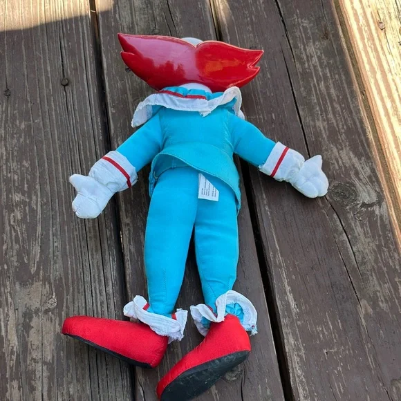 Vintage Bozo Clown 1960’s Plush Toy with bonus Clown Ornaments set - Picture 7 of 11